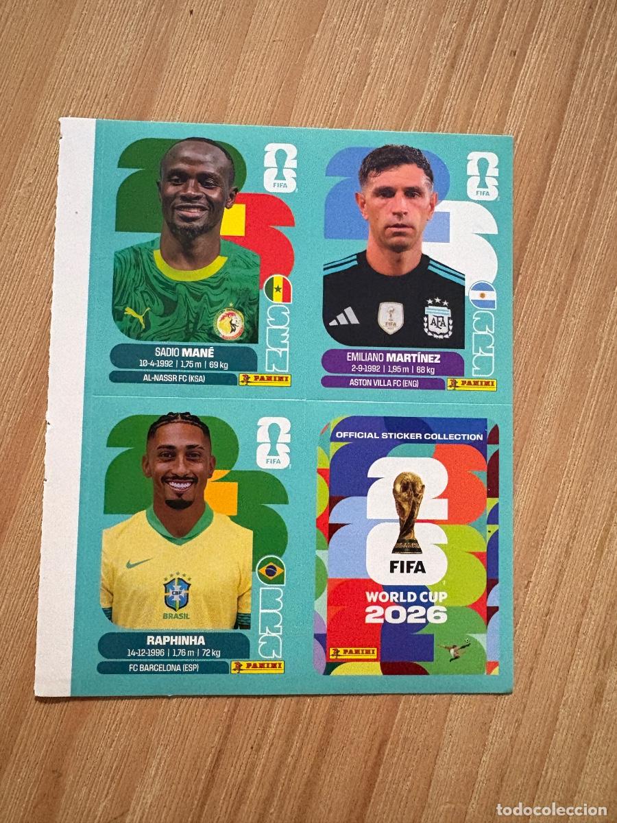 Cromos de f&uacute;tbol: 21. CROMO STICKER SIN PEGAR PANINI EXCLUSIVO MUNDIAL 2026 CANAD&Aacute; USA MEJICO