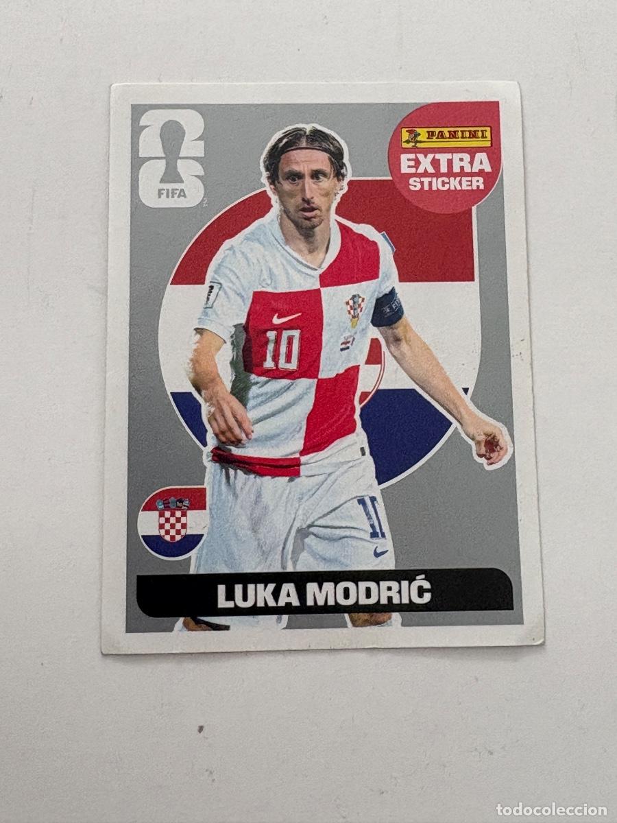 Cromos de f&uacute;tbol: 21. CROMO STICKER SIN PEGAR PANINI MODRIC EXTRA STICKER PLATA( tocado)MUNDIAL 2026 CANAD&Aacute; USA MEJICO