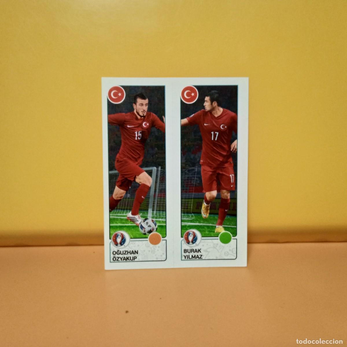 Cromos de f&uacute;tbol: PANINI EURO 2016 FRANCE; EUROCOPA FRANCIA: TURQUIA &Ouml;ZYAKUP/YILMAZ 430 A/B