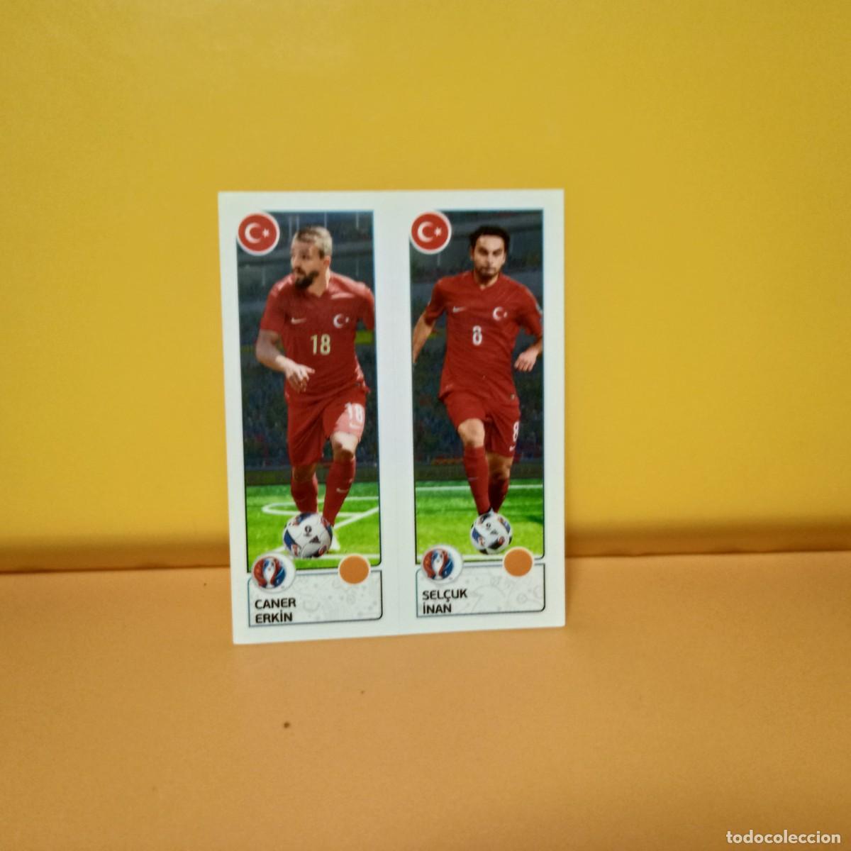 Cromos de f&uacute;tbol: PANINI EURO 2016 FRANCE; EUROCOPA FRANCIA: TURQUIA ERK&Iacute;N/INAN 428 A/B