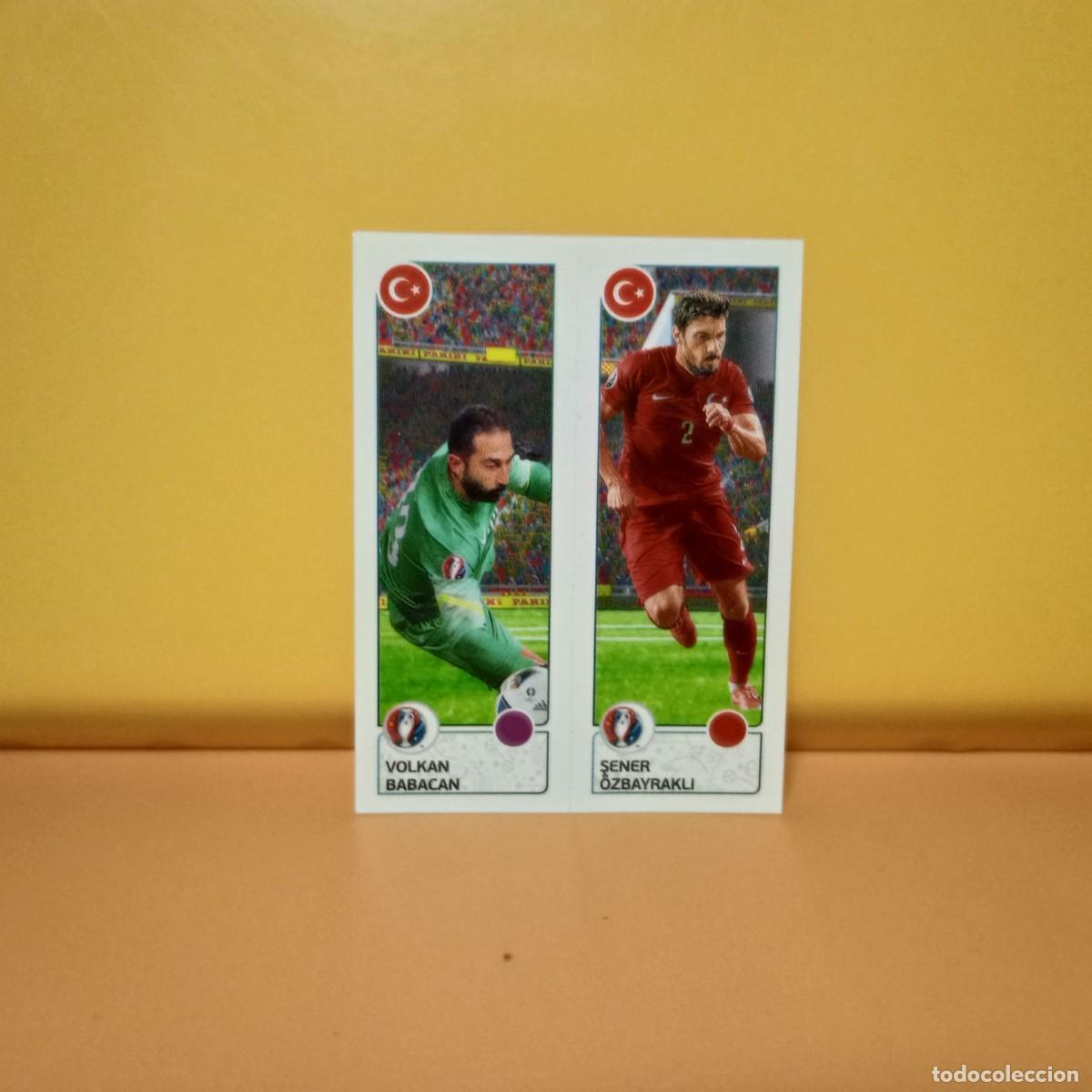 Cromos de f&uacute;tbol: PANINI EURO 2016 FRANCE; EUROCOPA FRANCIA: TURQUIA BABACAN/SENER 426 A/B
