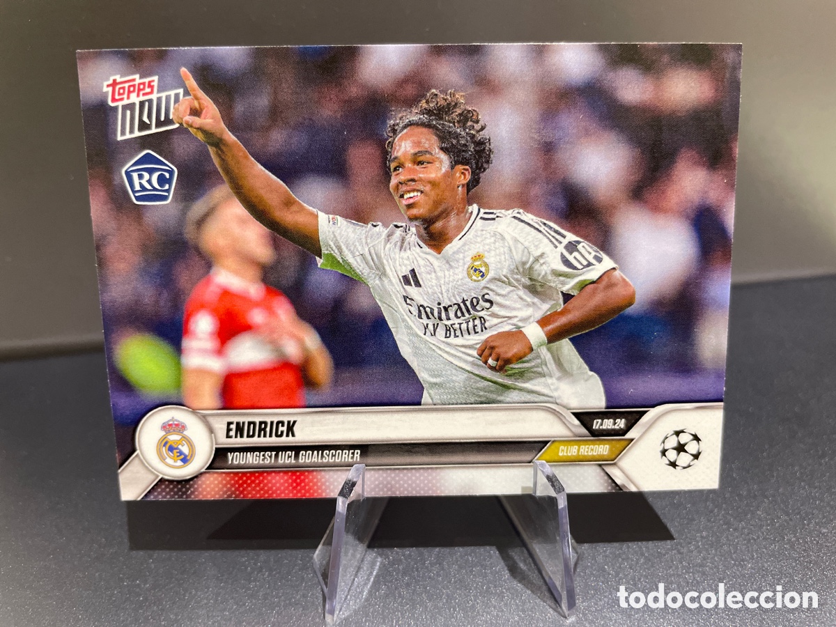 Fu&szlig;ball-Sticker: Endrick 006 Rookie Youngest UCL Goalscorer Topps Now Real Madrid