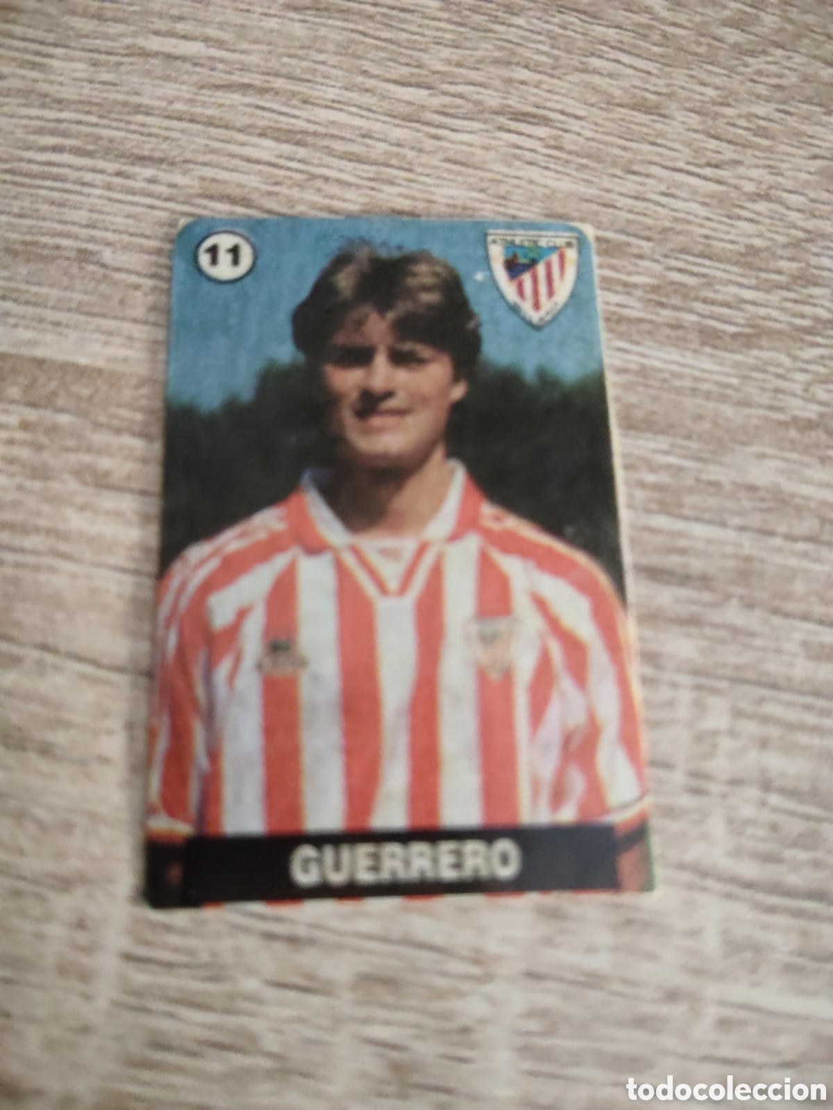Cromos de f&uacute;tbol: Chicle Vidal liga 1996 1997 96 97 11 Guerrero Athletic de Bilbao