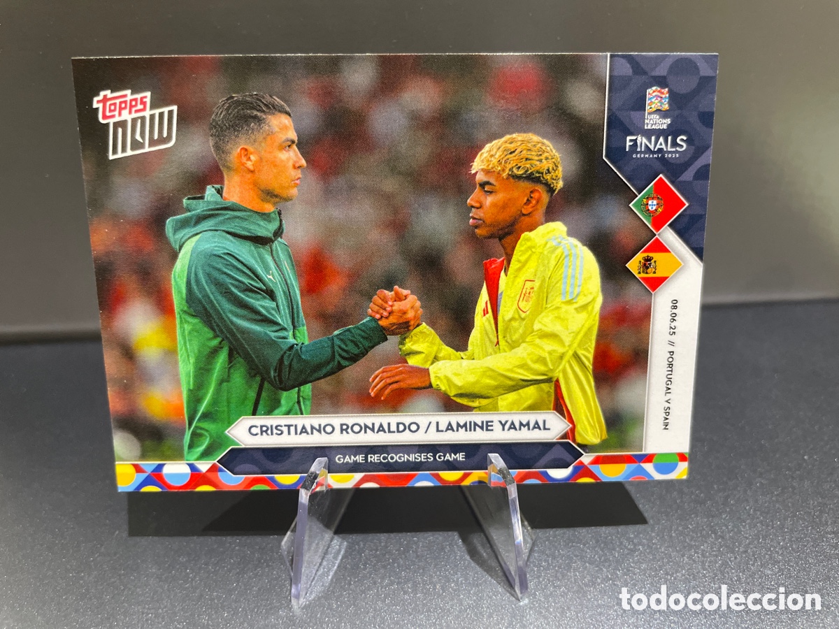 Fu&szlig;ball-Sticker: Lamine Yamal / Cristiano Ronaldo 008 Topps Now UEFA Nations League Finals Espa&ntilde;a Portugal 8