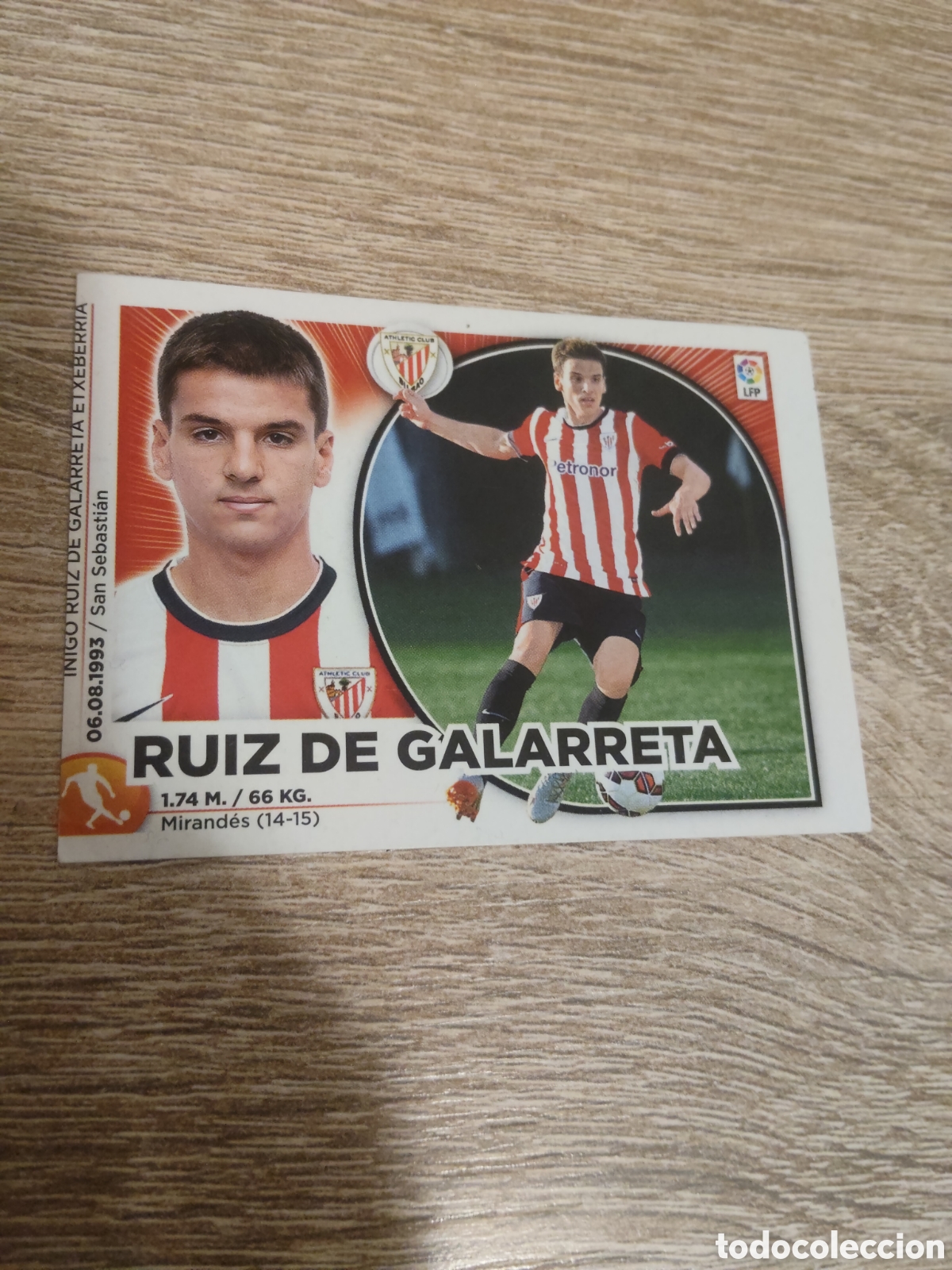 Cromos de f&uacute;tbol: Ruiz de Galarreta Athletic de Bilbao liga 2014 2015 14 15 ediciones este