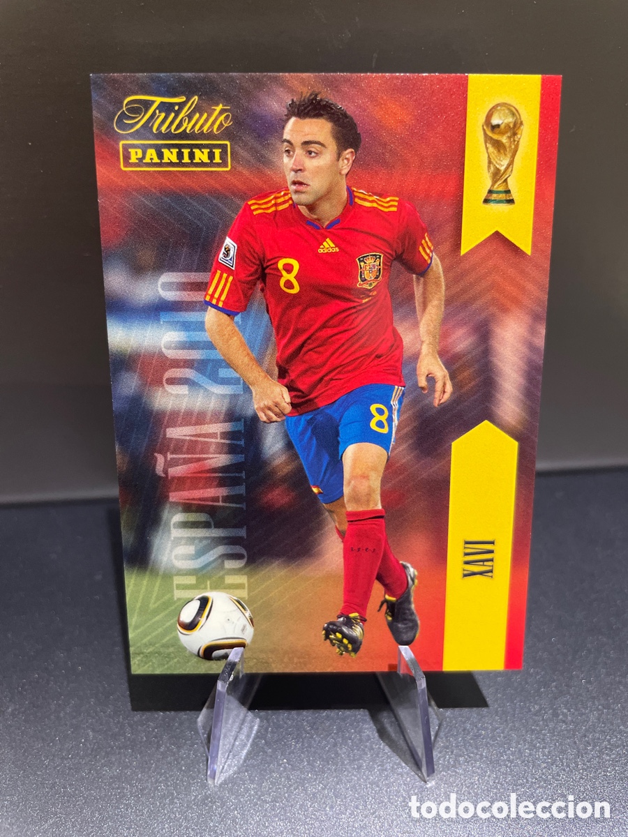 Cromos de f&uacute;tbol: Xavi 8 Panini Tribute Seleccion Espa&ntilde;ola 2010-2026 Vamos Campeones