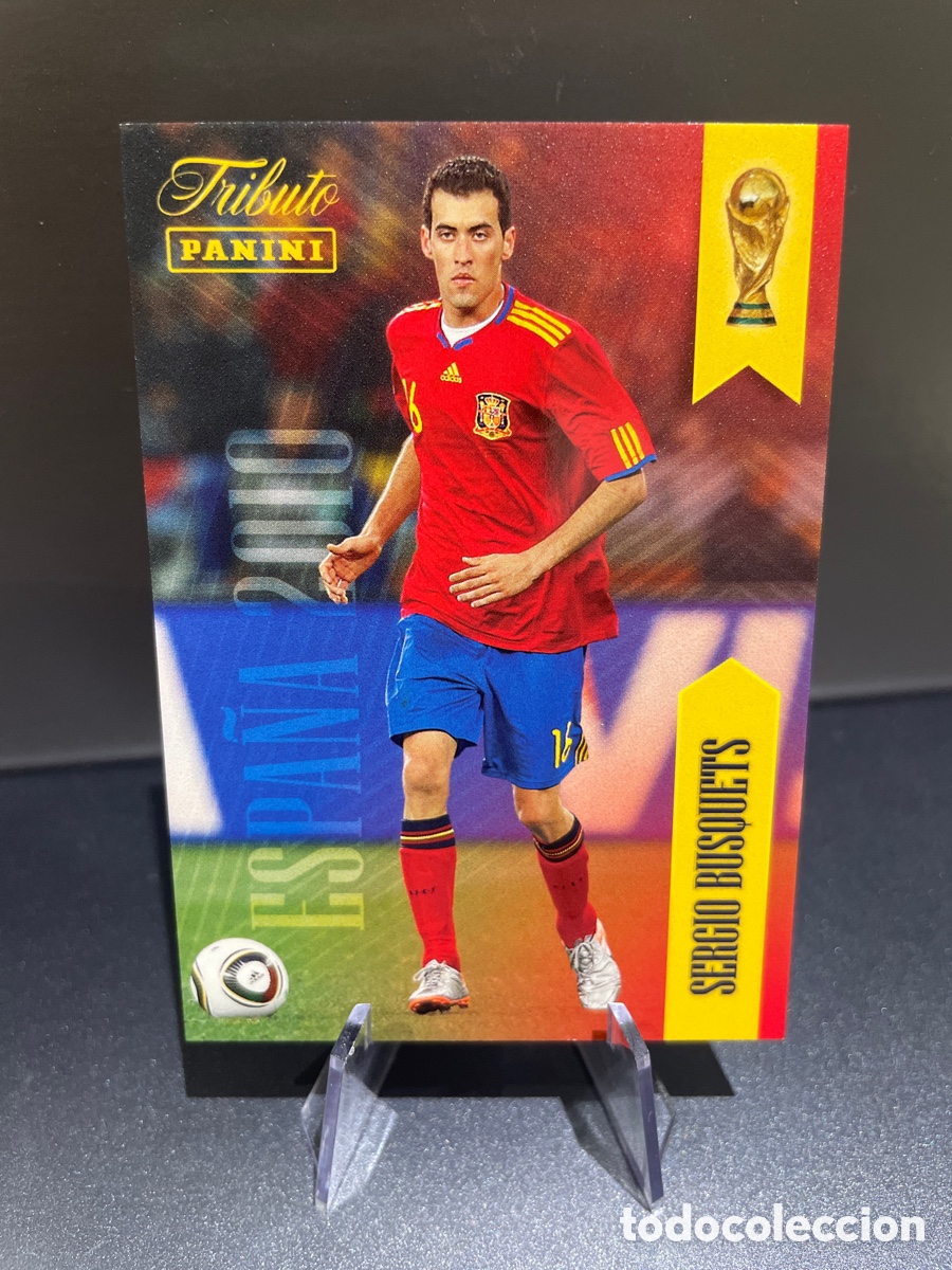 Cromos de f&uacute;tbol: Sergio Busquets 16 Panini Tribute Seleccion Espa&ntilde;ola 2010-2026 Vamos Campeones