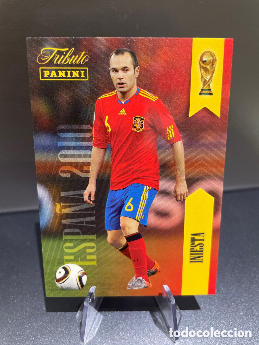Cromos de f&uacute;tbol: Iniesta 6 Panini Tribute Seleccion Espa&ntilde;ola 2010-2026 Vamos Campeones