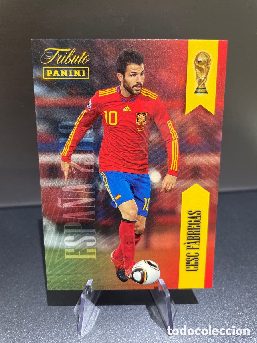 Cromos de f&uacute;tbol: Cesc Fabregas 10 Panini Tribute Seleccion Espa&ntilde;ola 2010-2026 Vamos Campeones