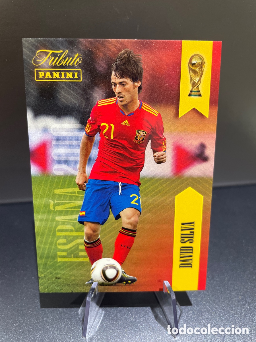 Cromos de f&uacute;tbol: David Silva 21 Panini Tribute Seleccion Espa&ntilde;ola 2010-2026 Vamos Campeones