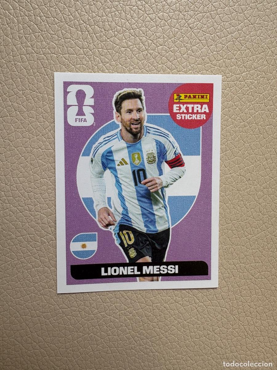 Cromos de f&uacute;tbol: 21. CROMO STICKER SIN PEGAR PANINI MESSI BASE EXTRA STICKER MUNDIAL 2026 CANAD&Aacute; USA MEJICO