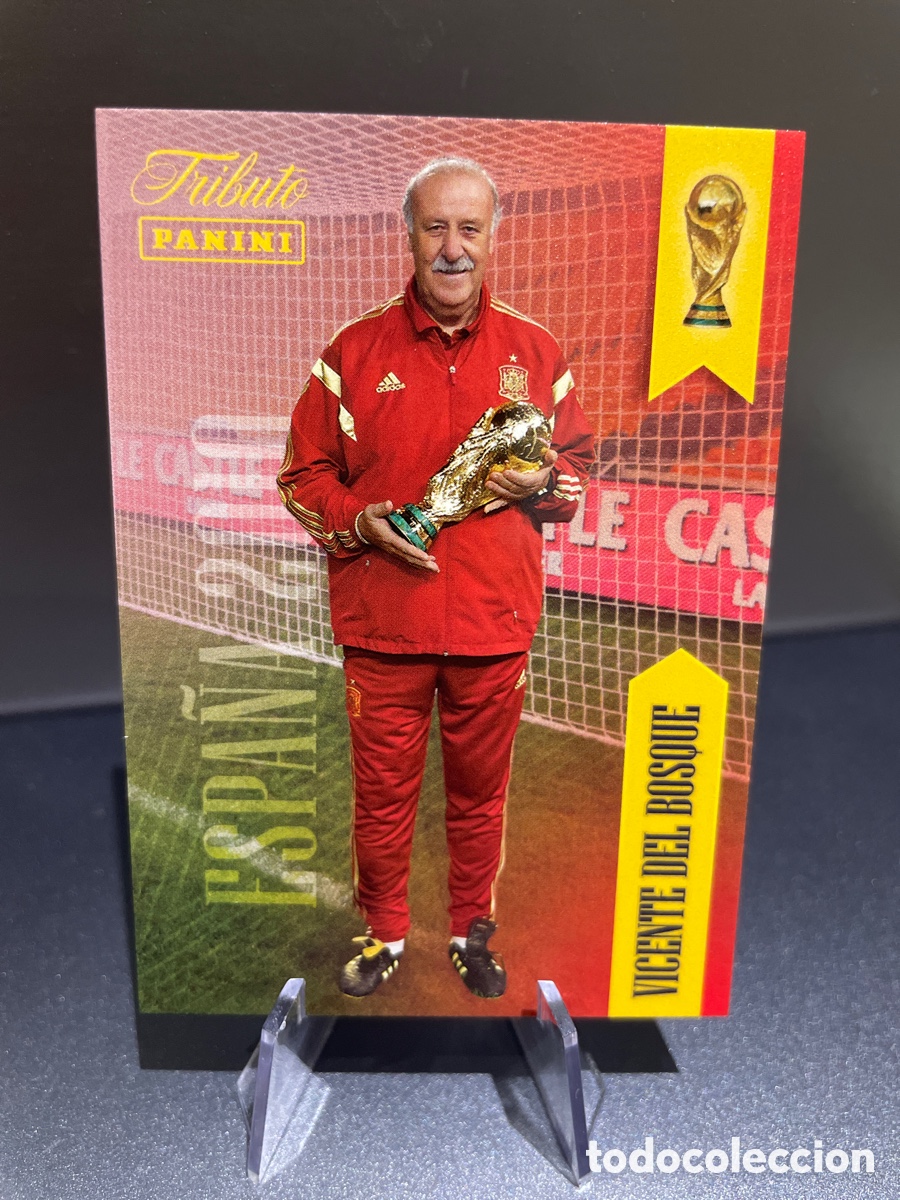 Cromos de f&uacute;tbol: Del Bosque 24 Panini Tribute Seleccion Espa&ntilde;ola 2010-2026 Vamos Campeones