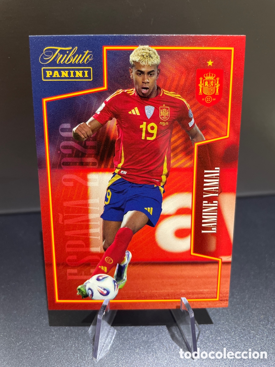 Cromos de f&uacute;tbol: Lamine Yamal 61 Panini Tribute Seleccion Espa&ntilde;ola 2010-2026 Vamos Campeones