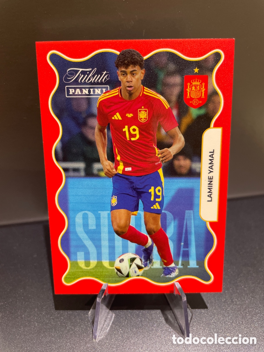Cromos de f&uacute;tbol: Lamine Yamal 79 Panini Tribute Seleccion Espa&ntilde;ola 2010-2026 Vamos Campeones