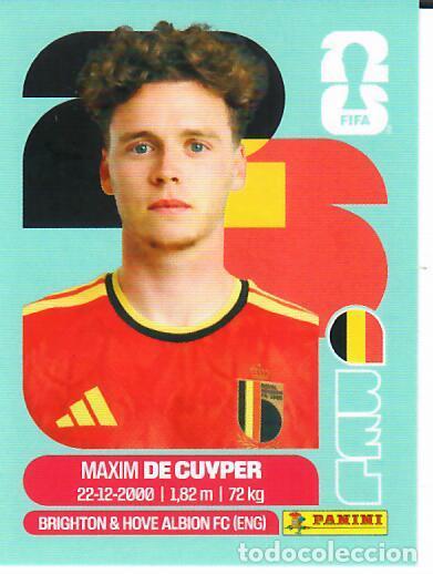 Cromos de f&uacute;tbol: CROMO PANINI MUNDIAL WORLD CUP 2026 - BEL 7 - DE CUYPER - B&Eacute;LGICA