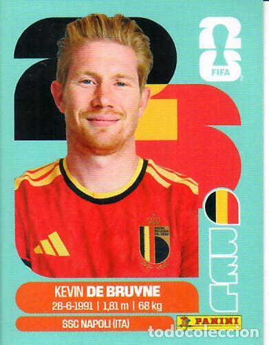 Cromos de f&uacute;tbol: CROMO PANINI MUNDIAL WORLD CUP 2026 - BEL 15 - DE BRUYNE - B&Eacute;LGICA
