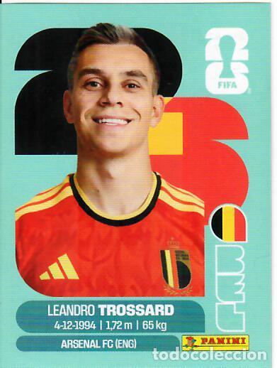 Cromos de f&uacute;tbol: CROMO PANINI MUNDIAL WORLD CUP 2026 - BEL 18 - TROSSARD - B&Eacute;LGICA