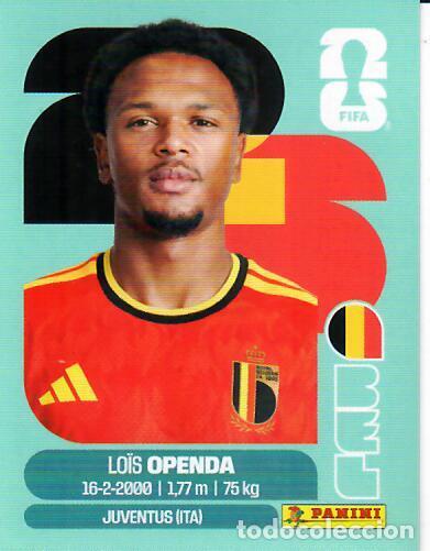 Cromos de f&uacute;tbol: CROMO PANINI MUNDIAL WORLD CUP 2026 - BEL 19 - OPENDA - B&Eacute;LGICA