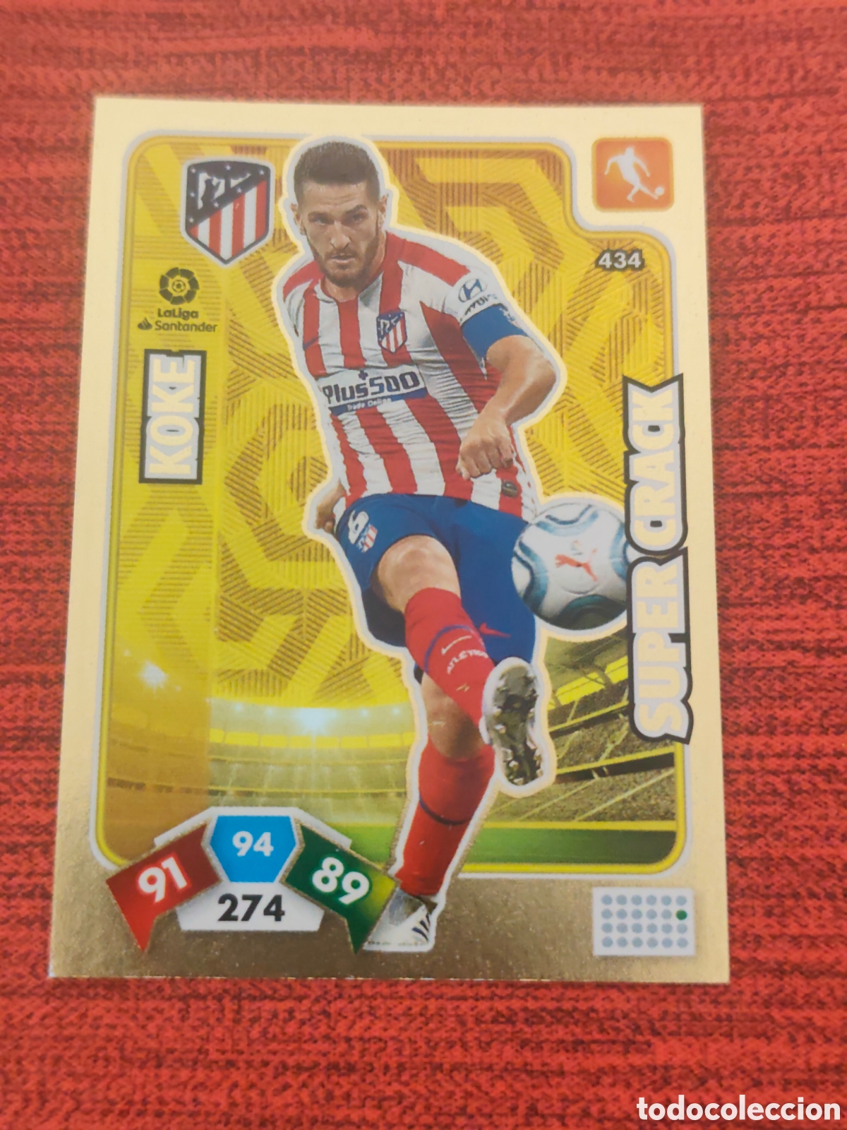 Cromos de f&uacute;tbol: SUPER CRACK 434 KOKE ATL&Eacute;TICO MADRID ADRENALYN XL 2019 2020
