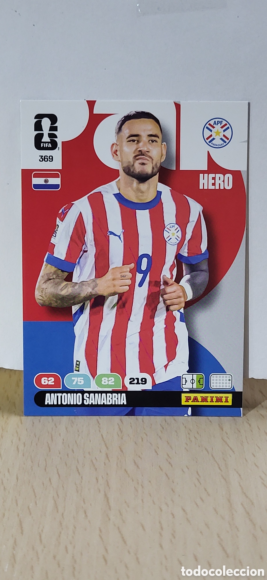 Cromos de f&uacute;tbol: ANTONIO SANABRIA PARAGUAY N&ordm; 369 ADRENALYN XL MUNDIAL 2026 26 FIFA WORLD CUP PANINI