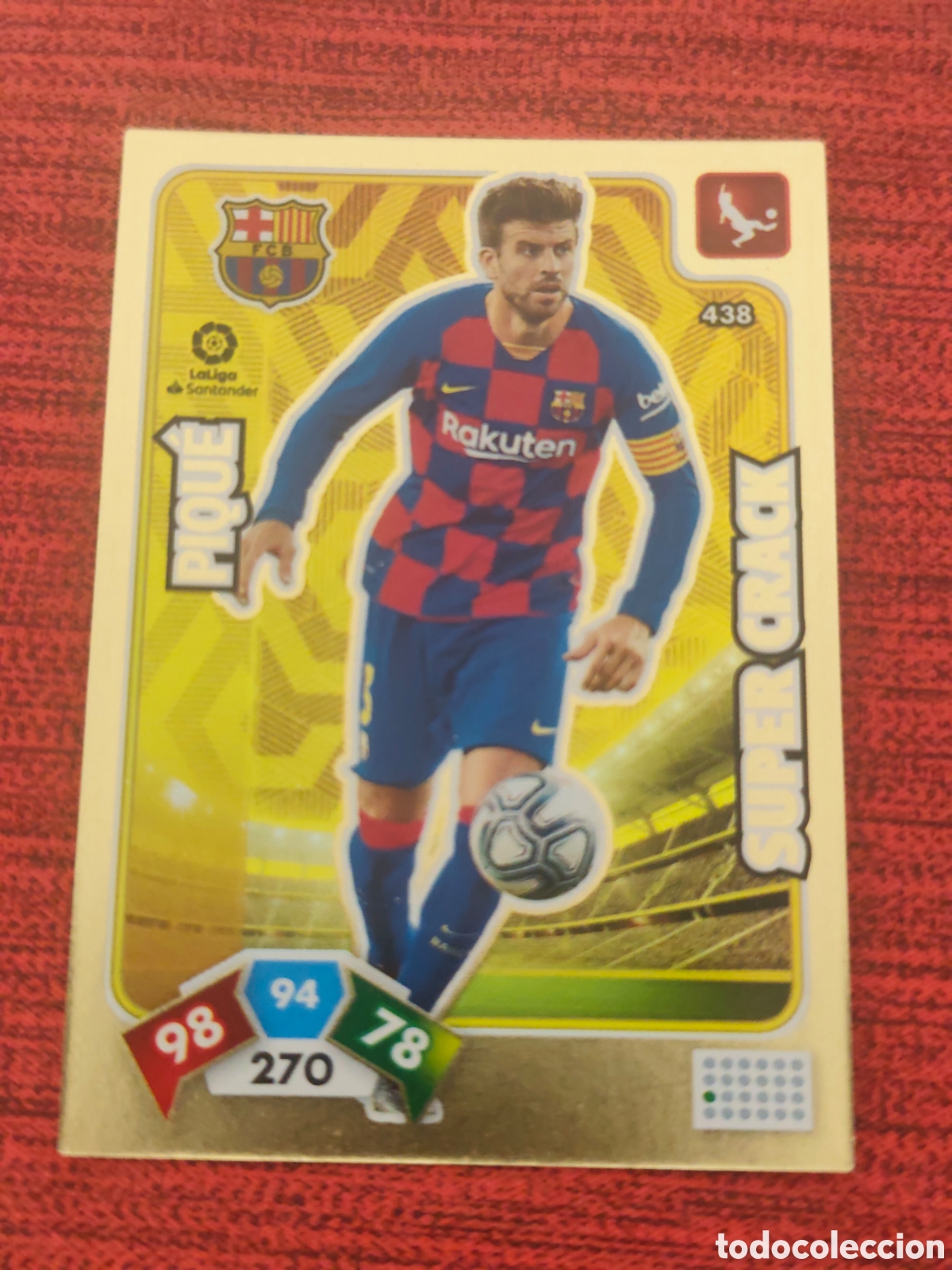 Cromos de f&uacute;tbol: SUPER CRACK 438 PIQU&Eacute; FC BARCELONA ADRENALYN XL 2019 2020