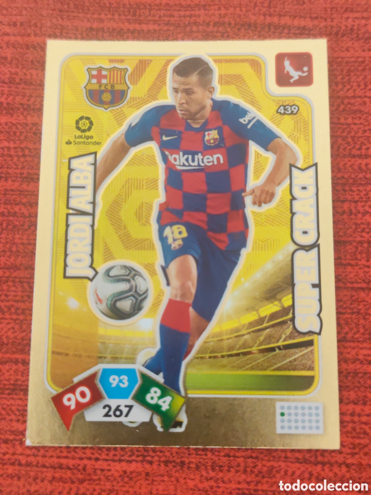Cromos de f&uacute;tbol: SUPER CRACK 439 JORDI ALBA FC BARCELONA ADRENALYN XL 2019 2020