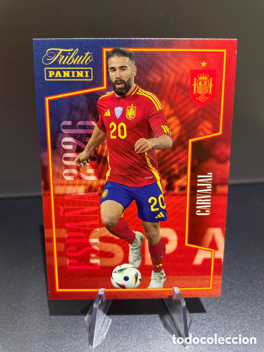 Football Stickers: Carvajal 40 Panini Tribute Seleccion Espa&ntilde;ola 2010-2026 Vamos Campeones