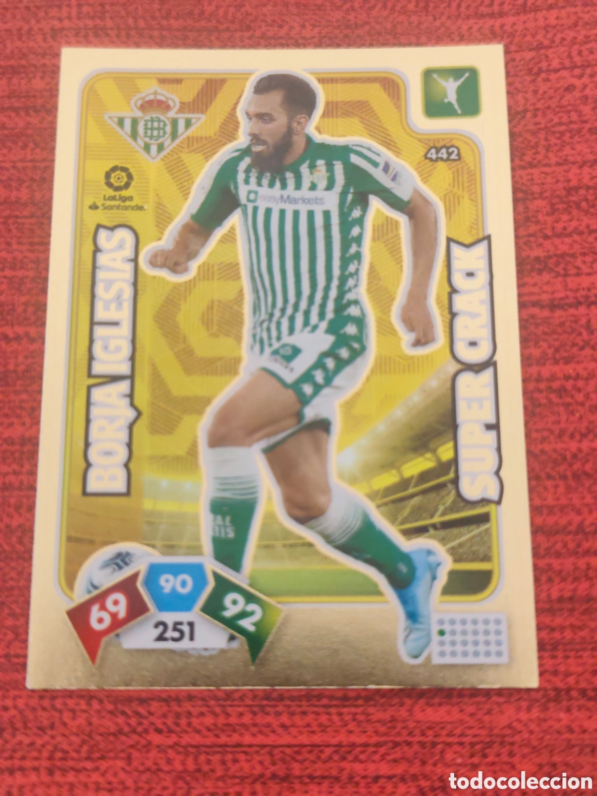 Cromos de f&uacute;tbol: SUPER CRACK 442 BORJA IGLESIAS REAL BETIS ADRENALYN XL 2019 2020