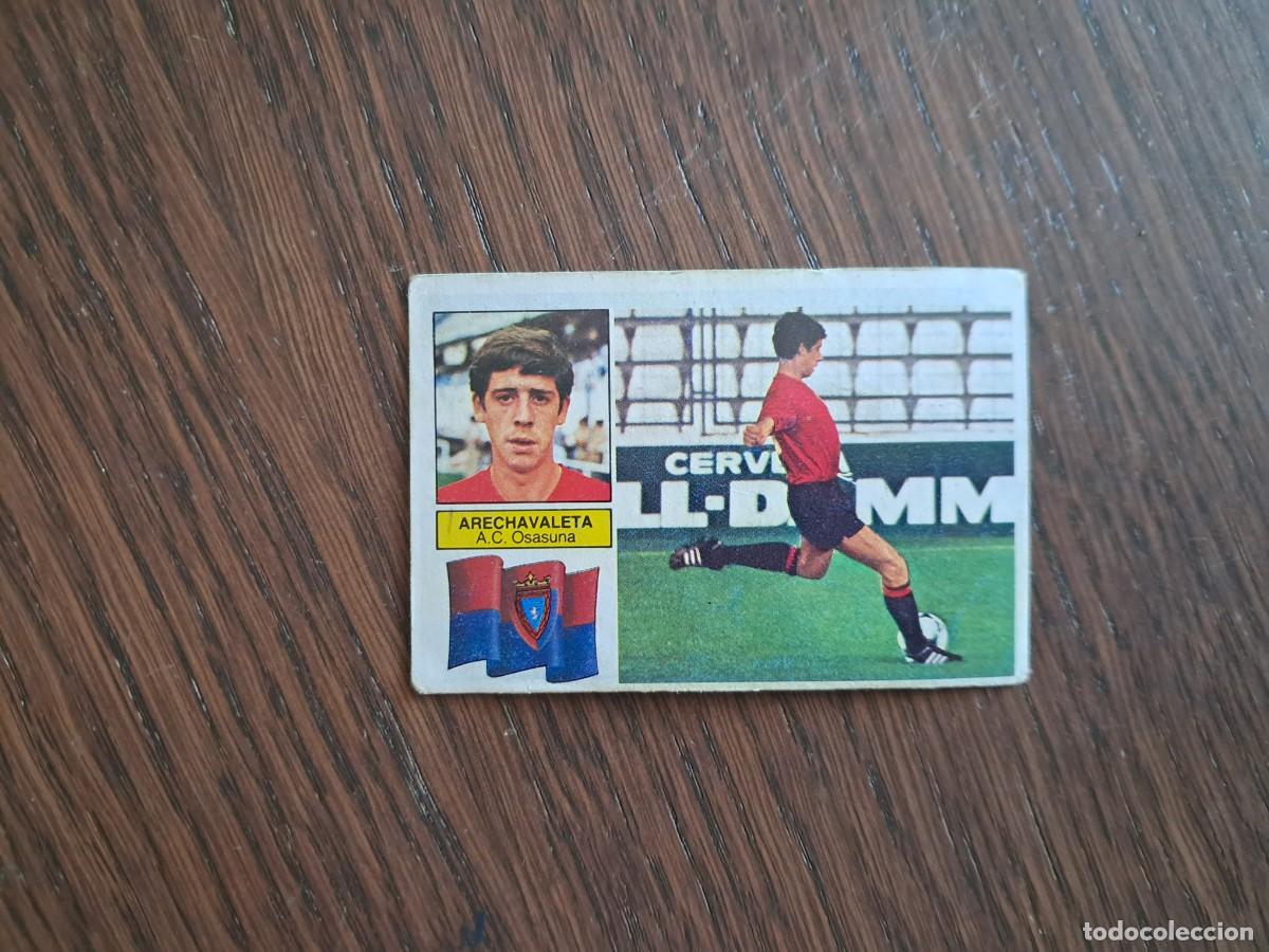Cromos de f&uacute;tbol: cromo de futbol, ediciones Este, liga 82-83, Arechavaleta,Osasuna, &uacute;ltimos fichajes 28 bis.sin pegar