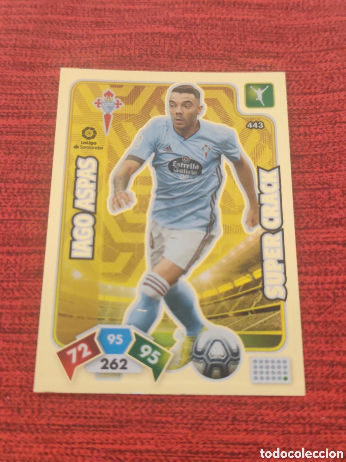 Cromos de f&uacute;tbol: SUPER CRACK 443 IAGO ASPAS CELTA DE VIGO ADRENALYN XL 2019 2020
