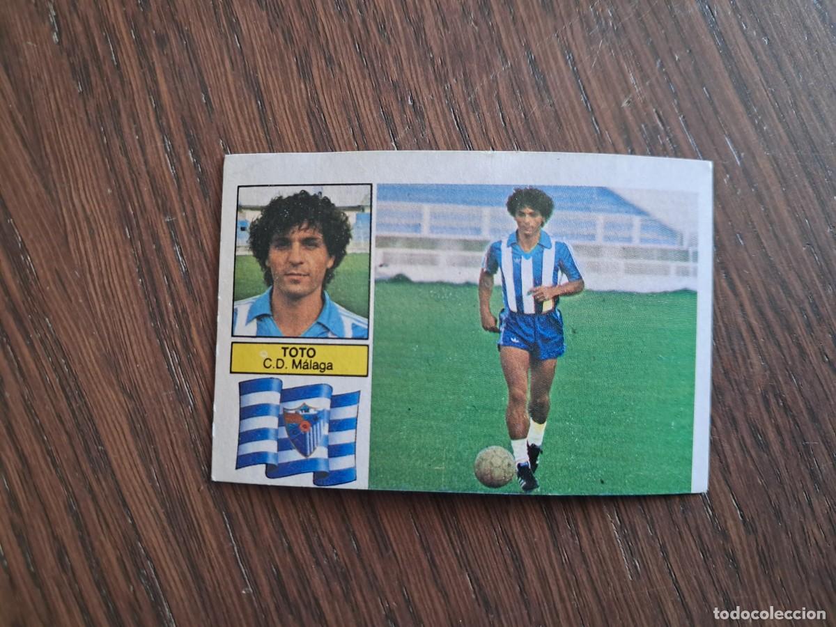 Cromos de Futebol: cromo de futbol, ediciones Este, liga 82-83, Toto, C.D. M&aacute;laga, &uacute;ltimos fichajes n&ordm; 19. sin pegar