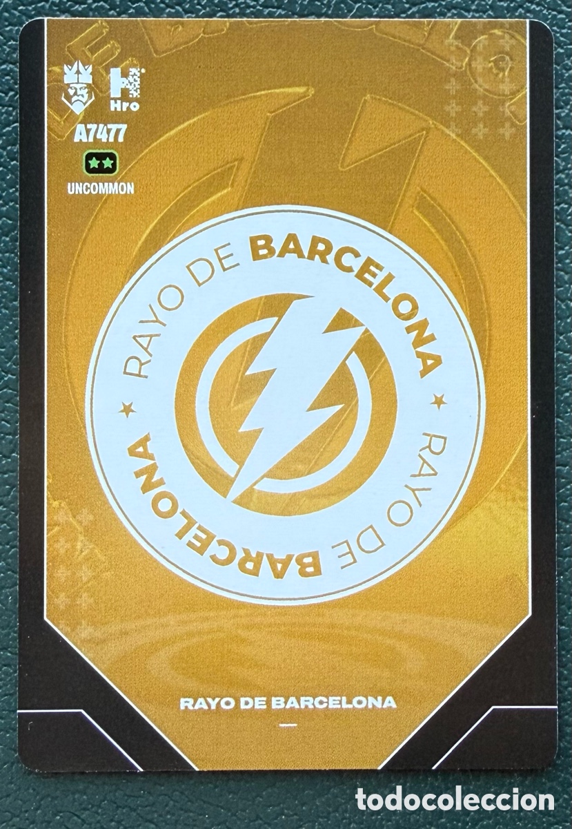 Football Stickers: A7477 ESCUDO RAYO DE BARCELONA FICHAS ALBUM KINGS LEAGUE INFOJOBS 2024 KOLEX