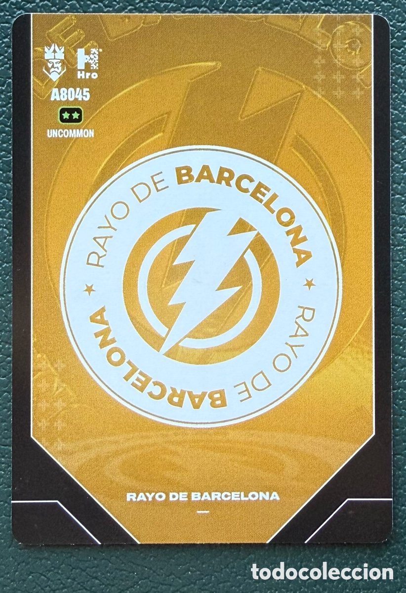 Football Stickers: A8045 ESCUDO RAYO DE BARCELONA FICHAS ALBUM KINGS LEAGUE INFOJOBS 2024 KOLEX