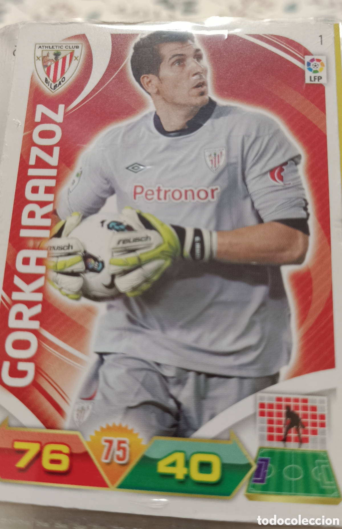 Fu&szlig;ball-Sticker: 1 Gorka iriazoz adrenalyn 11/12