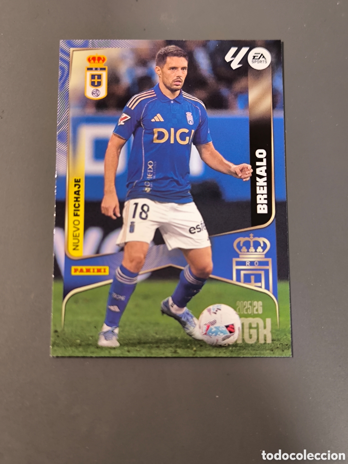 Fu&szlig;ball-Sticker: BREKALO 497 Nuevo Fichaje Oviedo Megacracks MGK 25 26