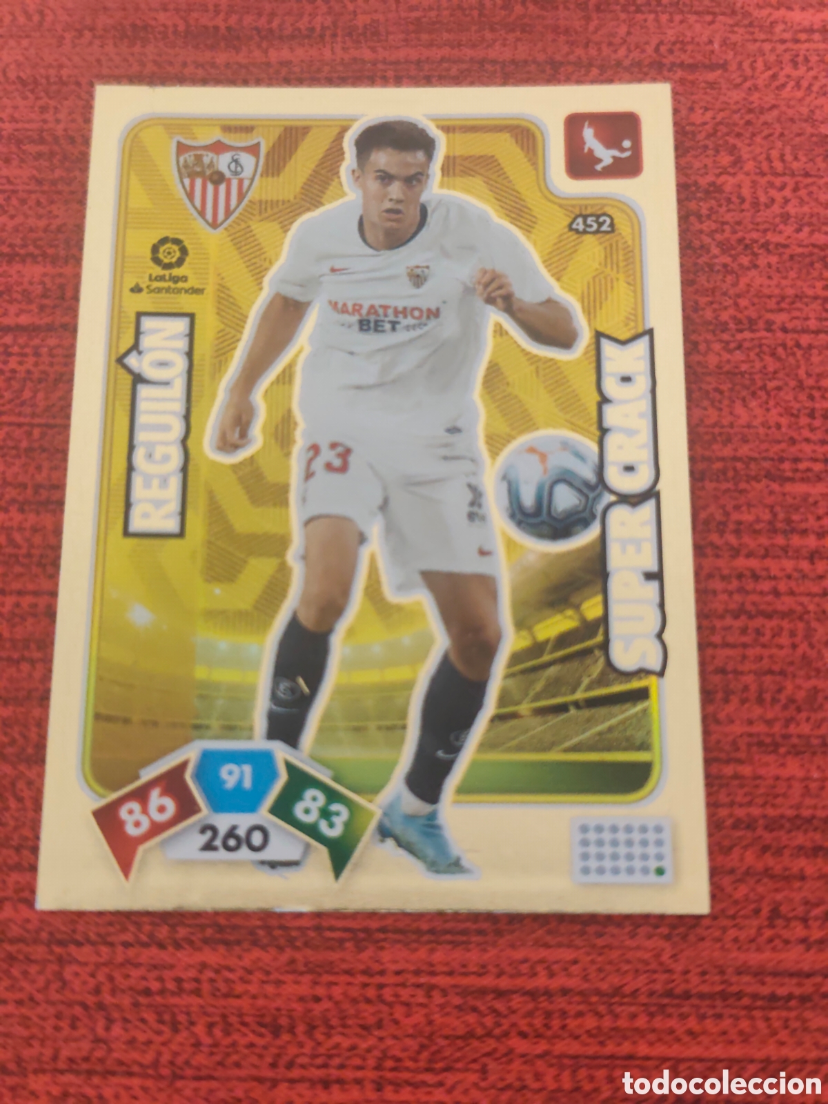 Cromos de f&uacute;tbol: SUPER CRACK 452 REGUILON SEVILLA ADRENALYN XL 2019 2020