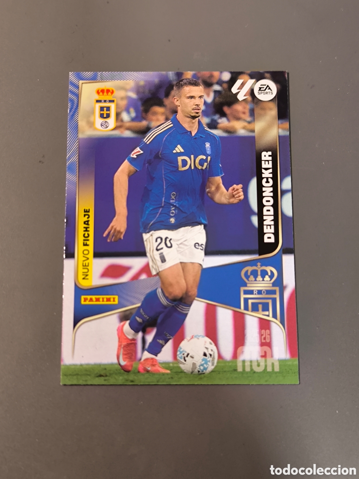 Cromos de f&uacute;tbol: DENDONCKER 490 Nuevo Fichaje Oviedo Megacracks MGK 25 26