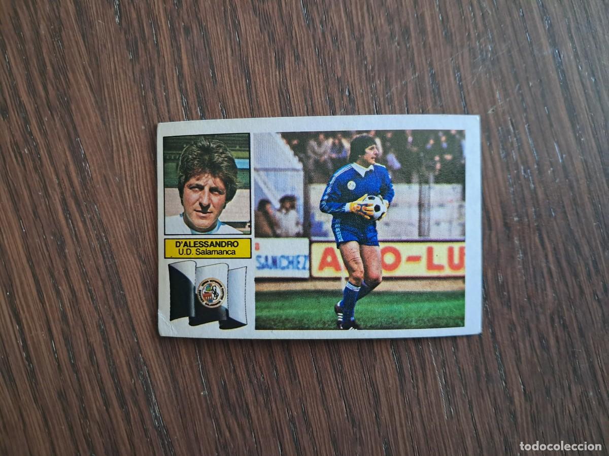 Cromos de f&uacute;tbol: cromo de futbol, ediciones Este, liga 82-83, D'Alessandro, U.D. Salamanca, sin pegar.