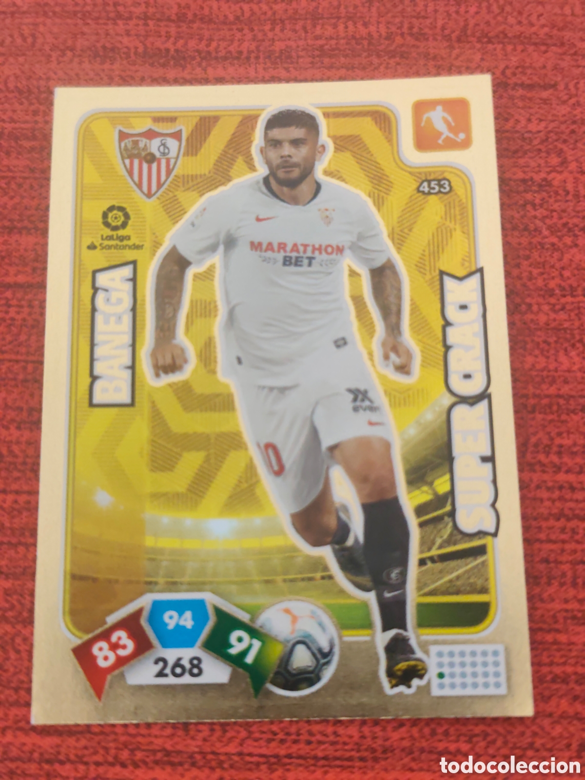 Cromos de f&uacute;tbol: SUPER CRACK 453 BANEGA SEVILLA ADRENALYN XL 2019 2020