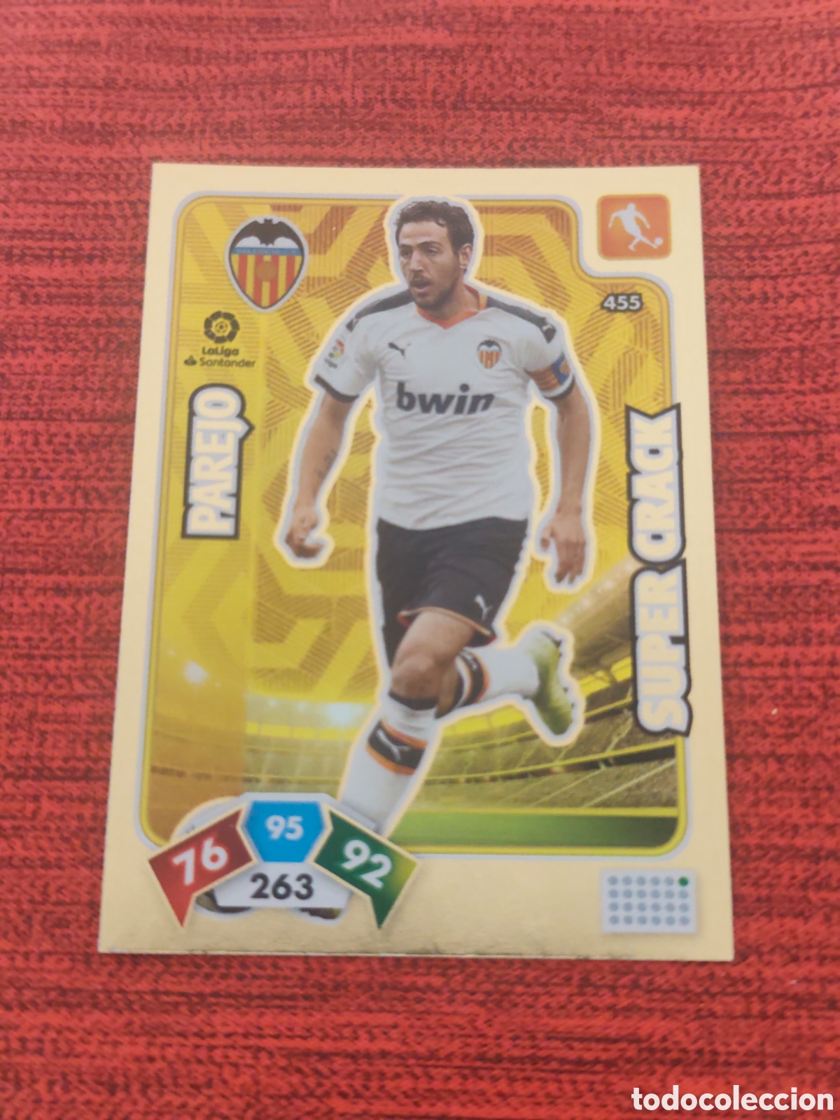 Cromos de f&uacute;tbol: SUPER CRACK 455 PAREJO VALENCIA ADRENALYN XL 2019 2020