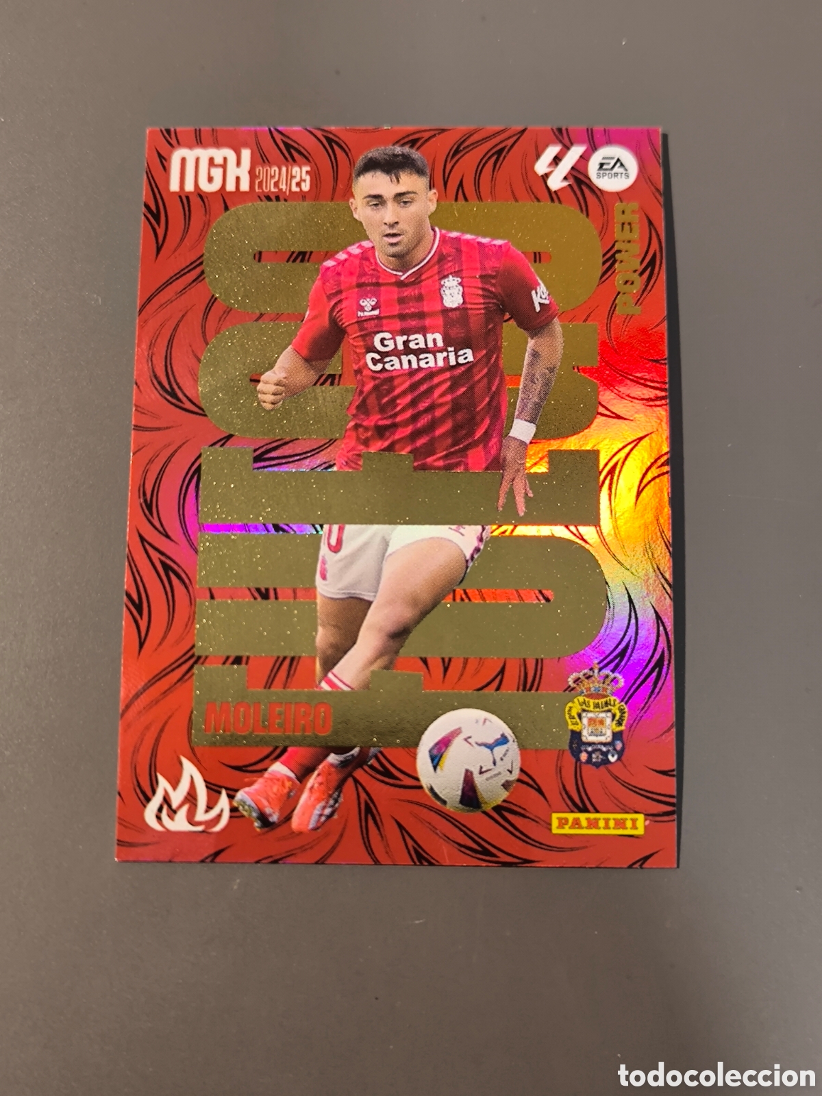 Cromos de f&uacute;tbol: MOLEIRO P 384 Fuego Power Las Palmas Megacracks MGK 24 25