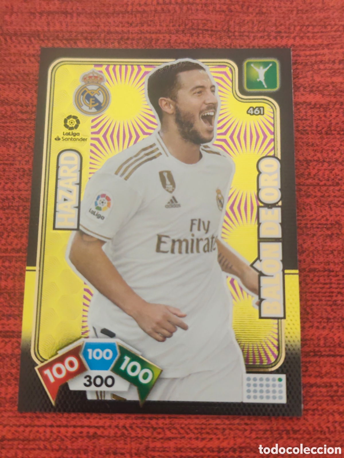 Cromos de f&uacute;tbol: BAL&Oacute;N DE ORO 461 HAZARD REAL MADRID ADRENALYN XL 2019 2020
