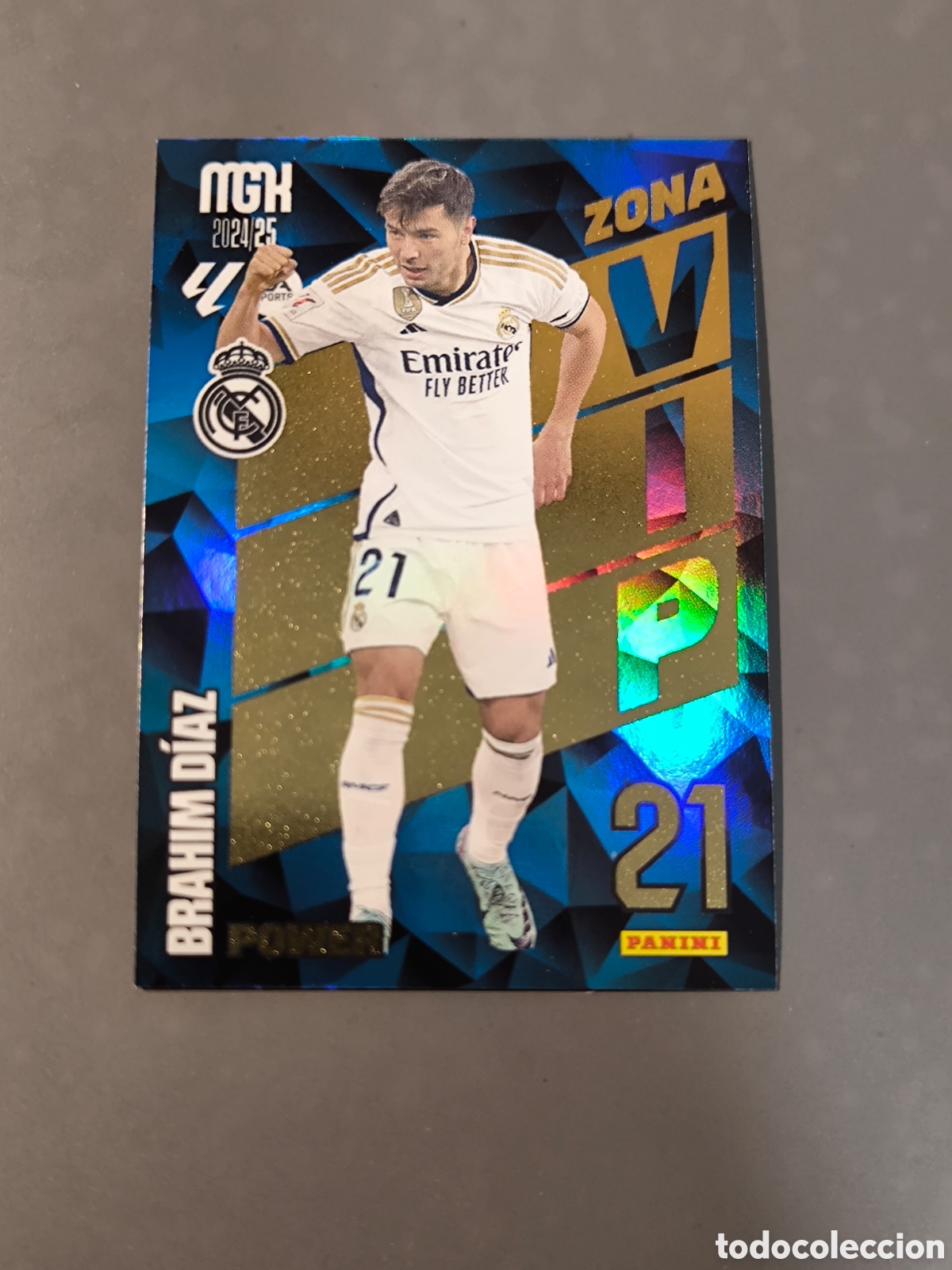 Cromos de f&uacute;tbol: BRAHIM P 390 VIP Power Real Madrid Megacracks MGK 24 25