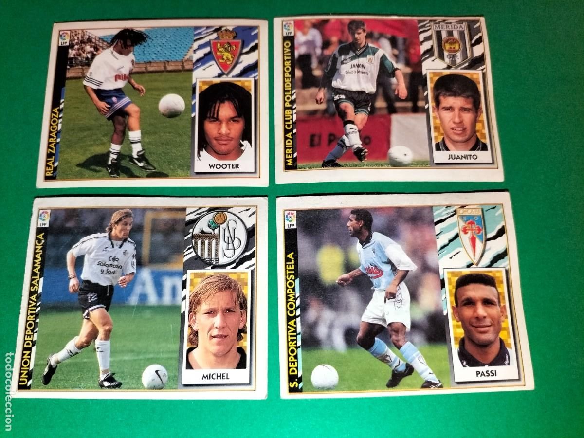 Figurine di Calcio: (ED. ESTE) LOTE DE 4 CROMOS LIGA 97-98 SIN PEGAR