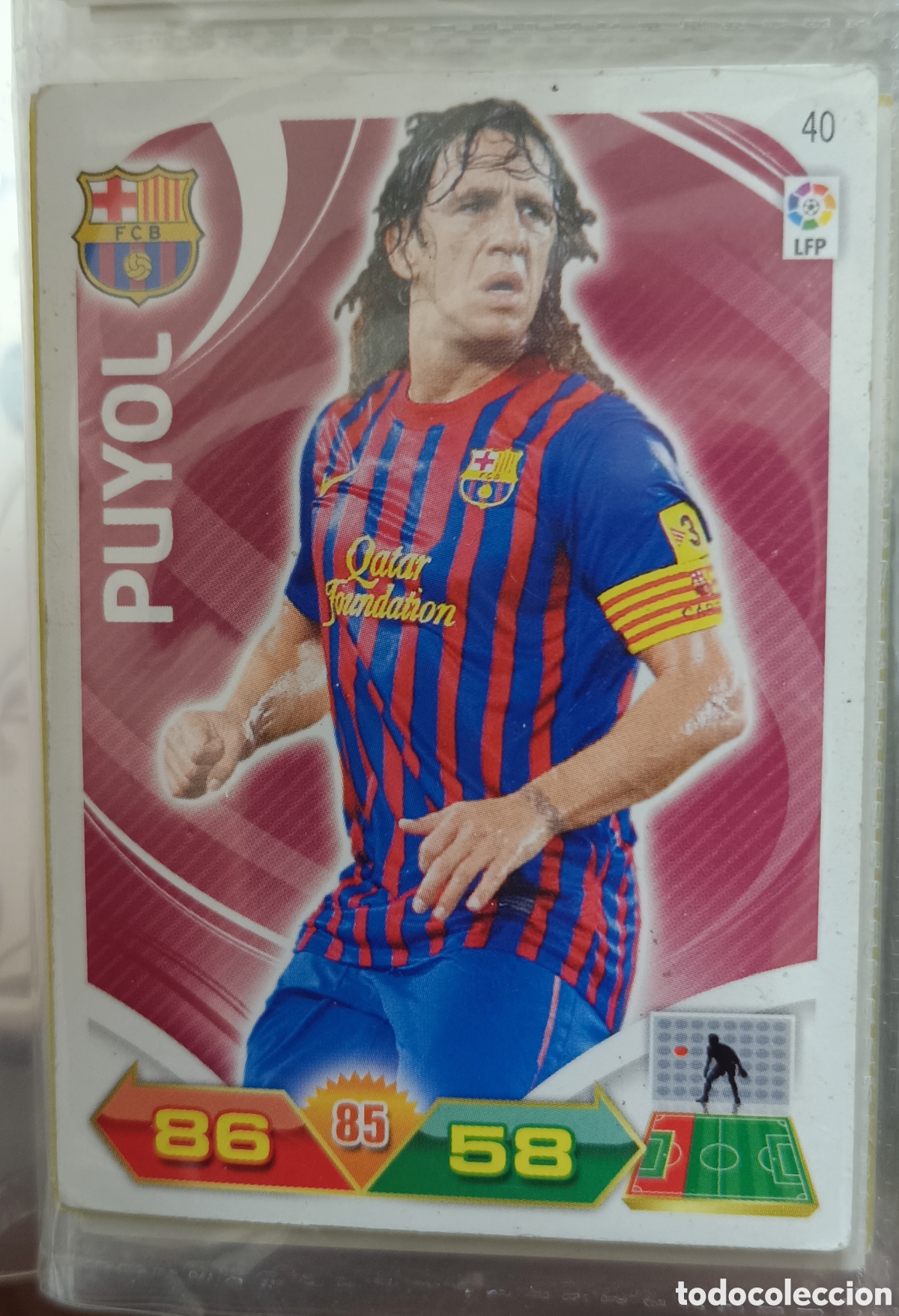 Cromos de f&uacute;tbol: 40 Pujol adrenalyn 10/11