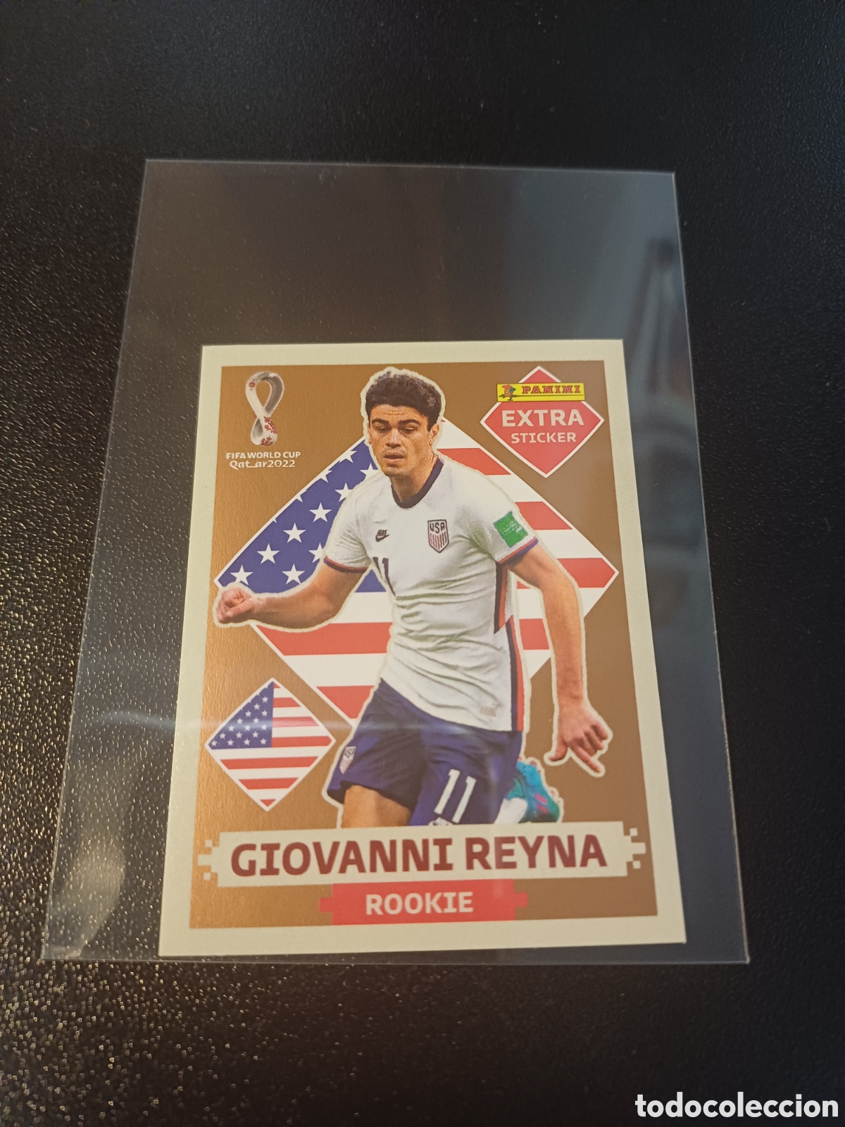 Cromos de f&uacute;tbol: GIOVANNI REYNA USA EXTRA STICKER BRONZE PANINI QATAR 2022