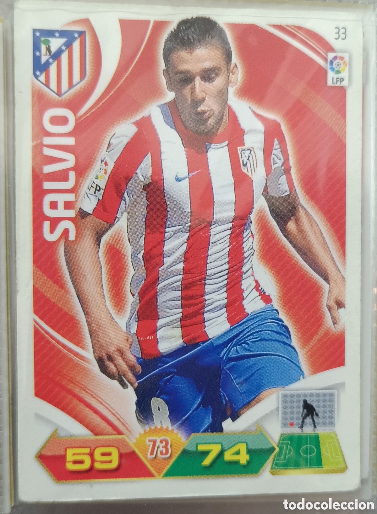 Cromos de f&uacute;tbol: 33 Salvio adrenalyn 10/11