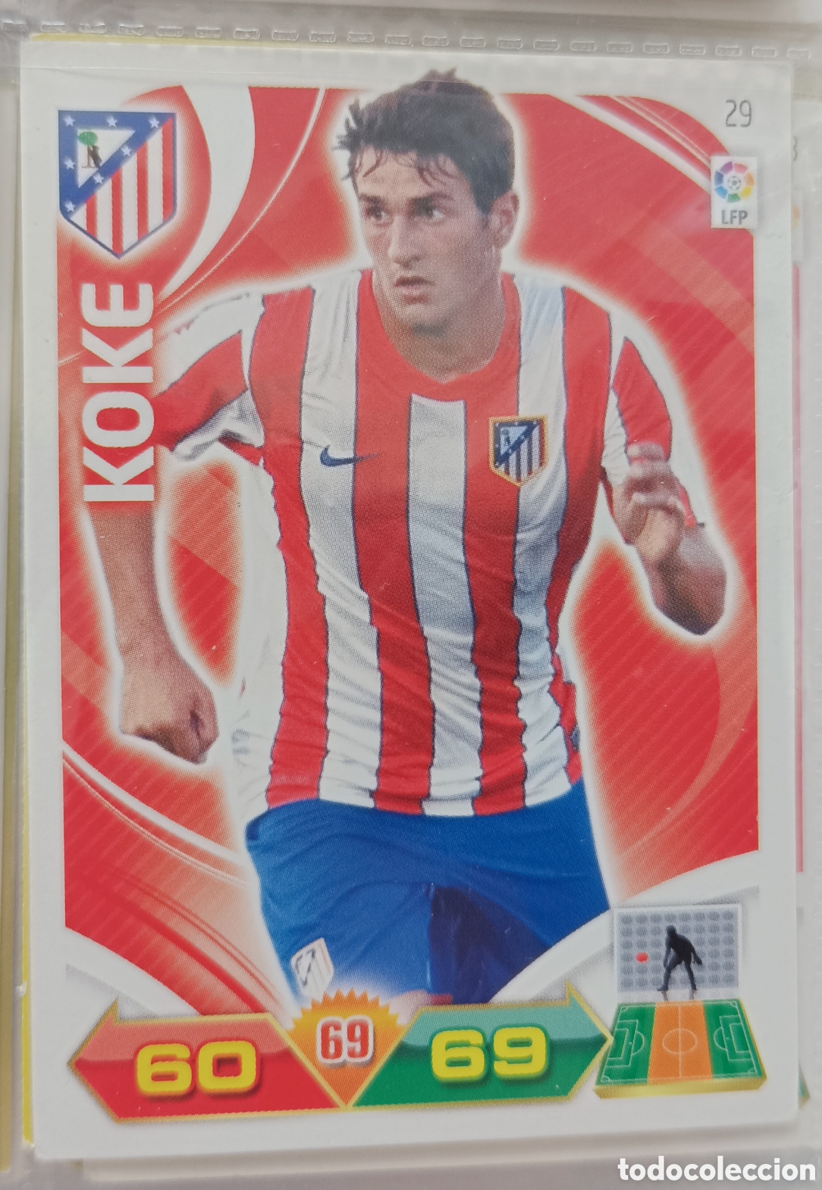 Cromos de f&uacute;tbol: 29 KOKE adrenalyn 10/11