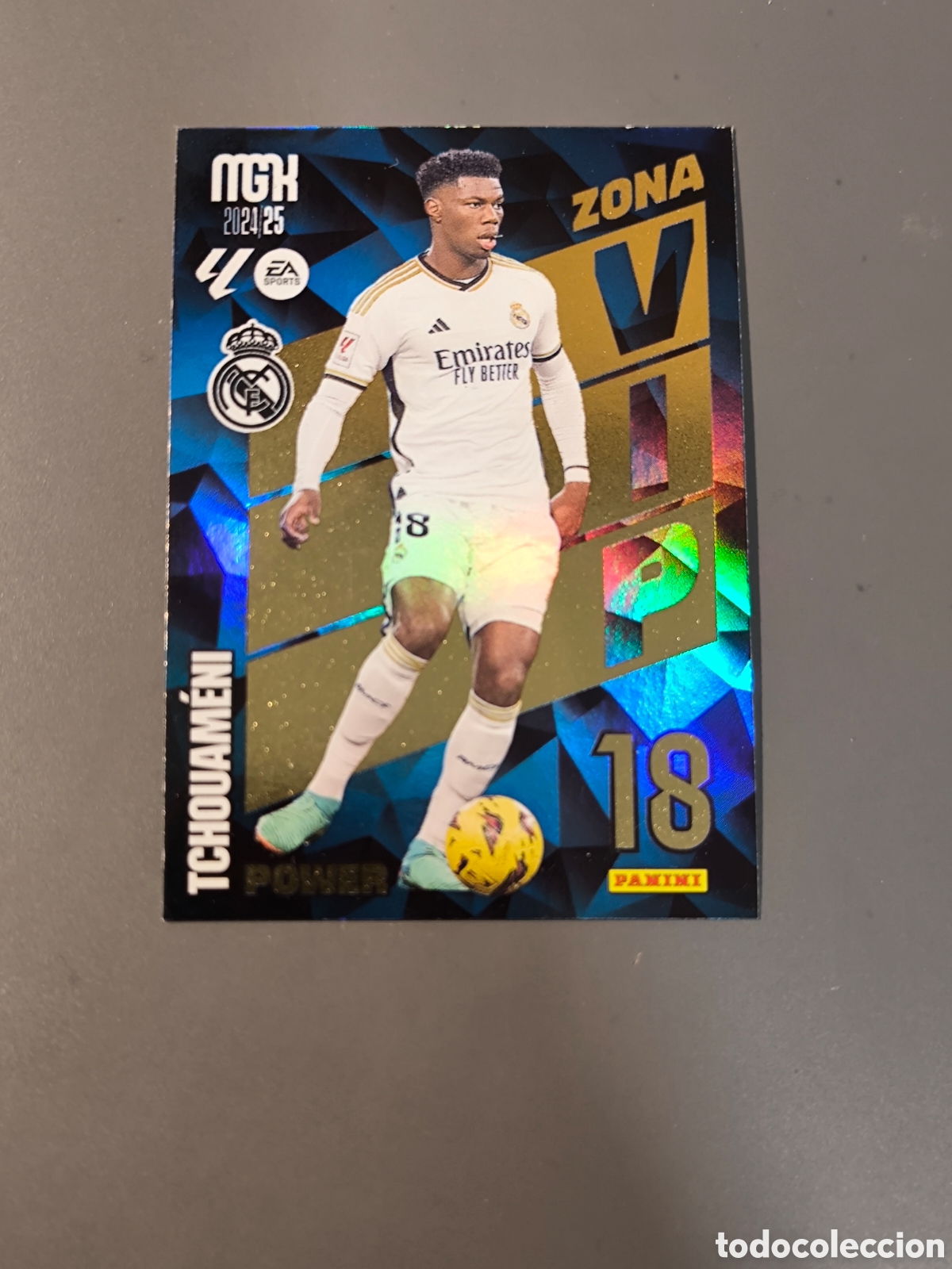 Cromos de f&uacute;tbol: TCHOUAMENI P 404 VIP Power Real Madrid Megacracks MGK 24 25