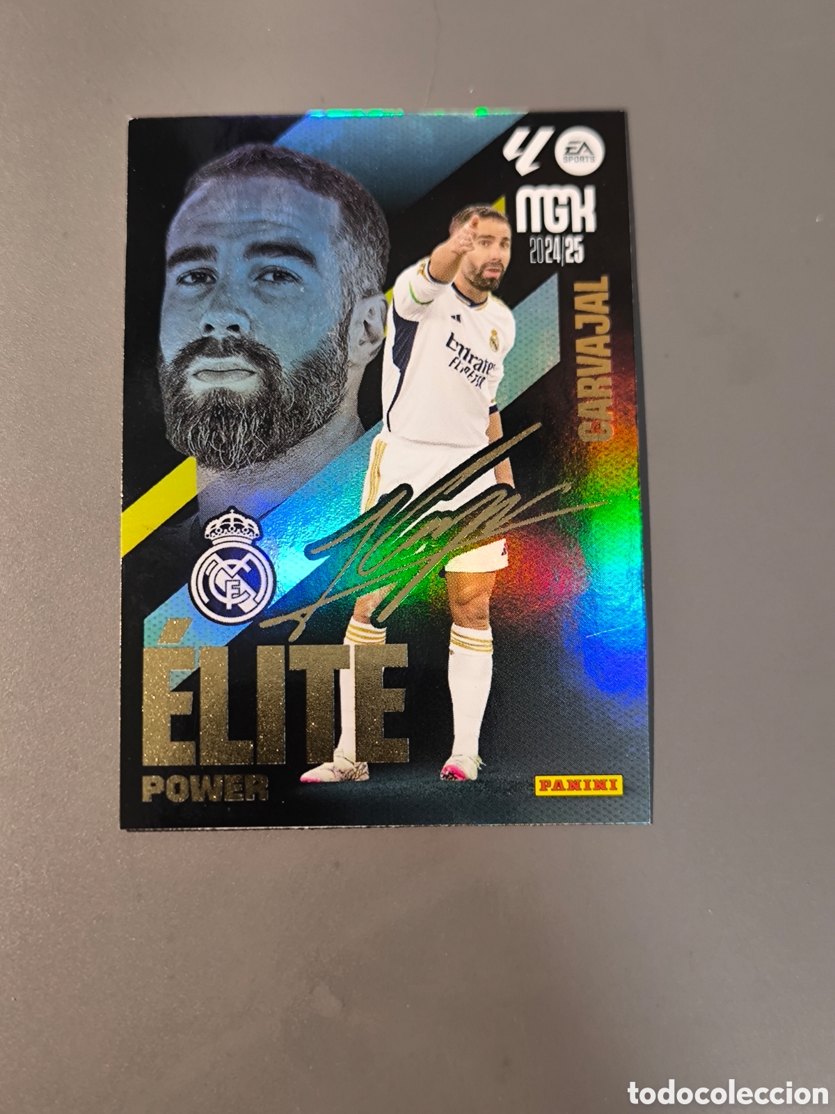 Cromos de f&uacute;tbol: CARVAJAL P 2 &Eacute;lite Power Real Madrid Megacracks MGK 24 25